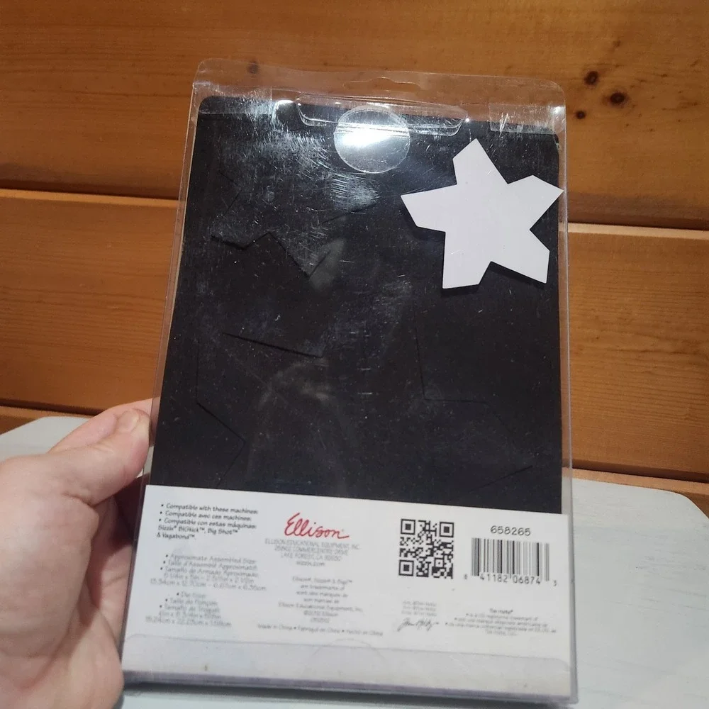 Sizzix Tim Holtz STAR BRIGHT 3-D Bigz Christmas Holiday Star Ornament 658265 HTF